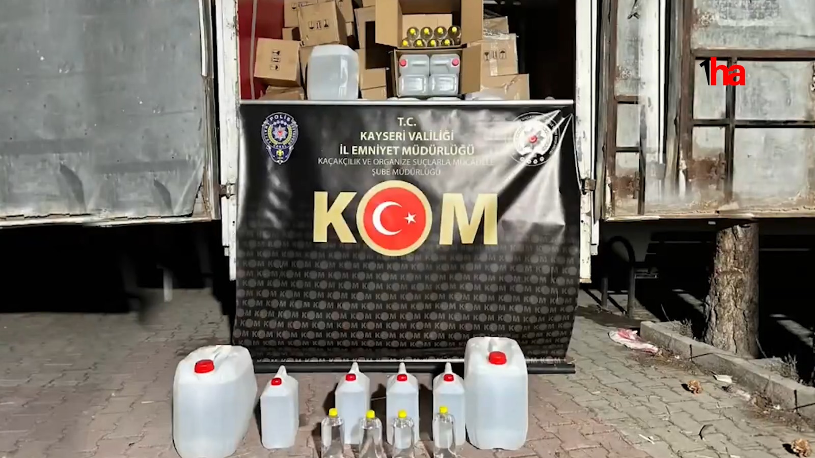 Polis ekipleri 3 bin 848 Litre etil alkol ele geçirdi